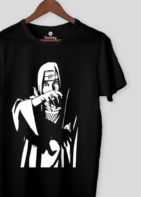 Anime Black Half Sleeve T-shirt For Men