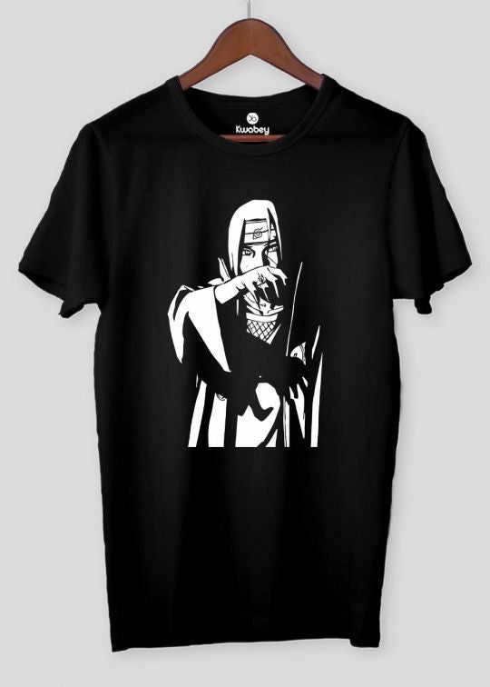 Anime Black Half Sleeve T-shirt For Men