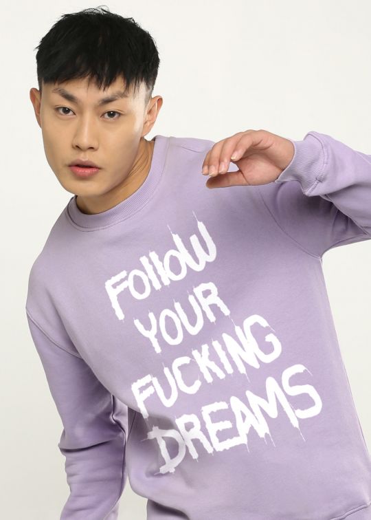 Follow Dreams Lilac Sweatshirt