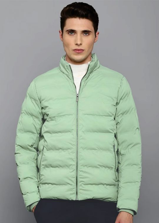 Pista Green Puffer Jacket For Men