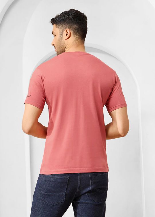Solid Shell Pink Half Sleeve RN T-Shirt