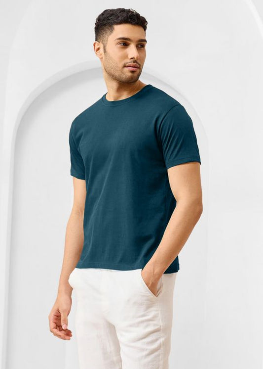 Solid Legion Blue Half Sleeve RN T-Shirt