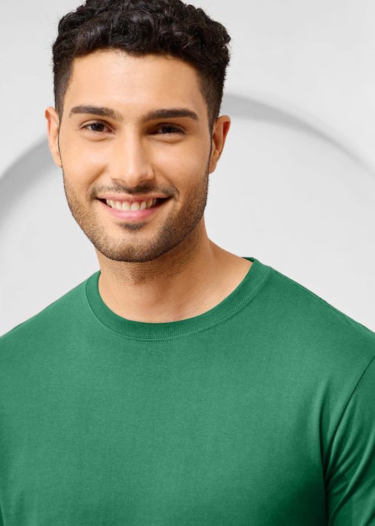 Solid Aventurine Half Sleeve RN T-Shirt