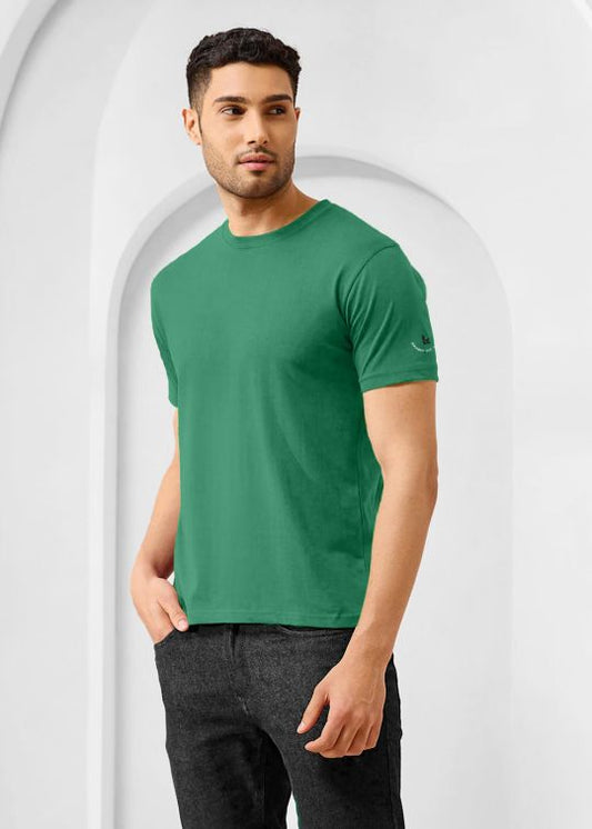 Solid Aventurine Half Sleeve RN T-Shirt