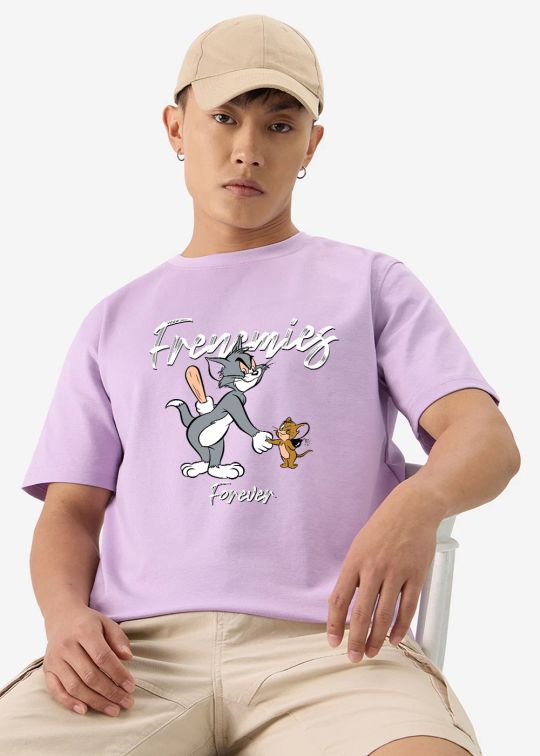 Offical Frenimines Forever Lilac Half Sleeve T-Shirt For Men