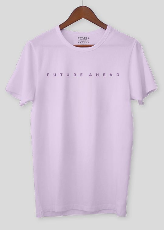 Future Ahead Lilac Half Sleeve T-Shirt For Men