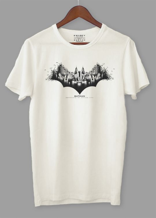 Protactor Batman Egg Shell Half Sleeve T-Shirt For Men