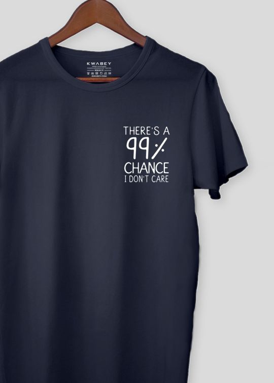 There Is A Chance Navy Half Sleeve T-Shirt For Men