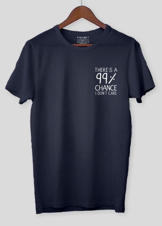 There Is A Chance Navy Half Sleeve T-Shirt For Men