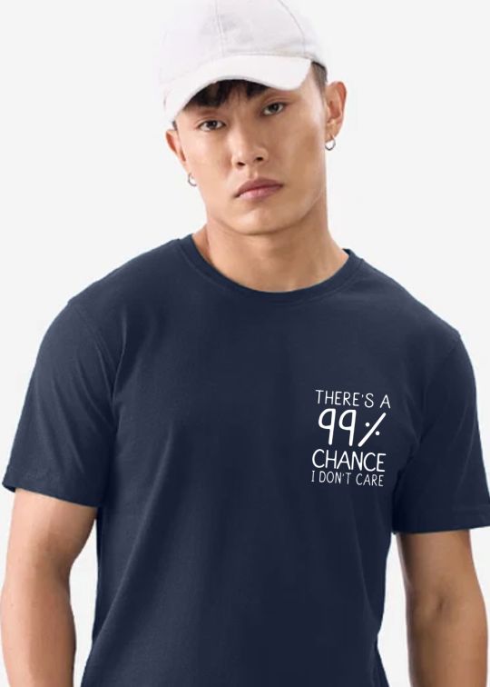 There Is A Chance Navy Half Sleeve T-Shirt For Men