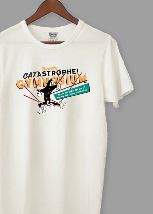 Catastrophe Tweety Egg Shell Half Sleeve T-Shirt For Men