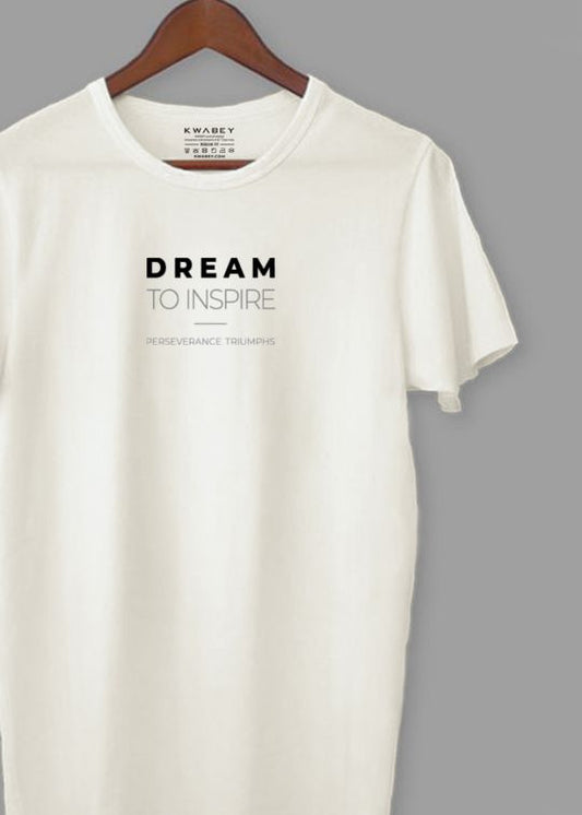 Dream To Inspire Egg Shell Half Sleeve T-shirt For Men