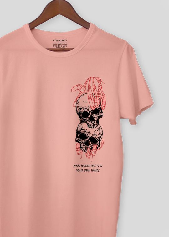 Whole Life Is In Your Hand Half Sleeve T-Shirt For Men