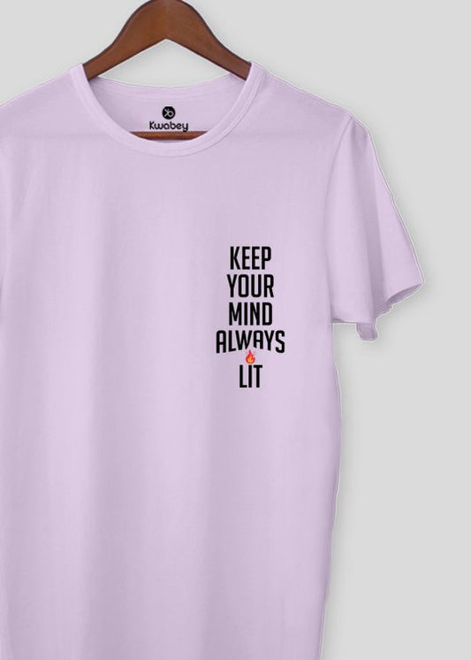 Lit Always Lilac Half Sleeve T-Shirt For Men