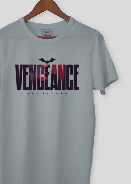 Vengeance The Batman Ultimate Grey Half Sleeve T-Shirt For Men