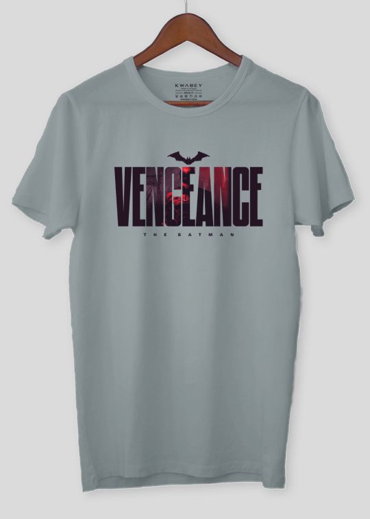 Vengeance The Batman Ultimate Grey Half Sleeve T-Shirt For Men