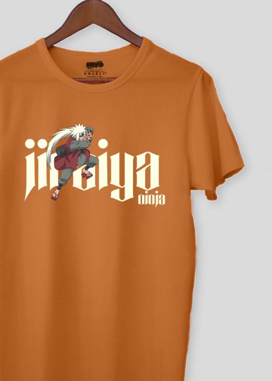 Official Naruto Jiraiya Rust Half Sleeve T-Shirt For Men