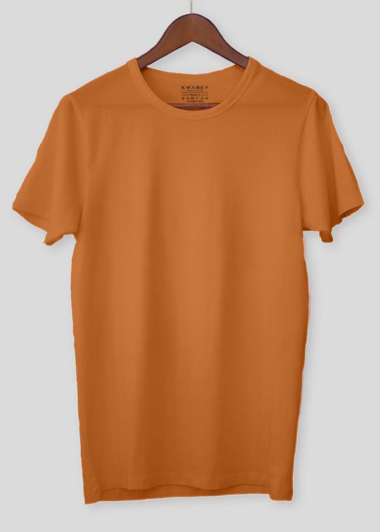 Cherish The Basic Rust Half Sleeve T-Shirt For Men
