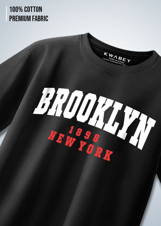 Brooklyn Premium Black Oversize T-Shirt for Men