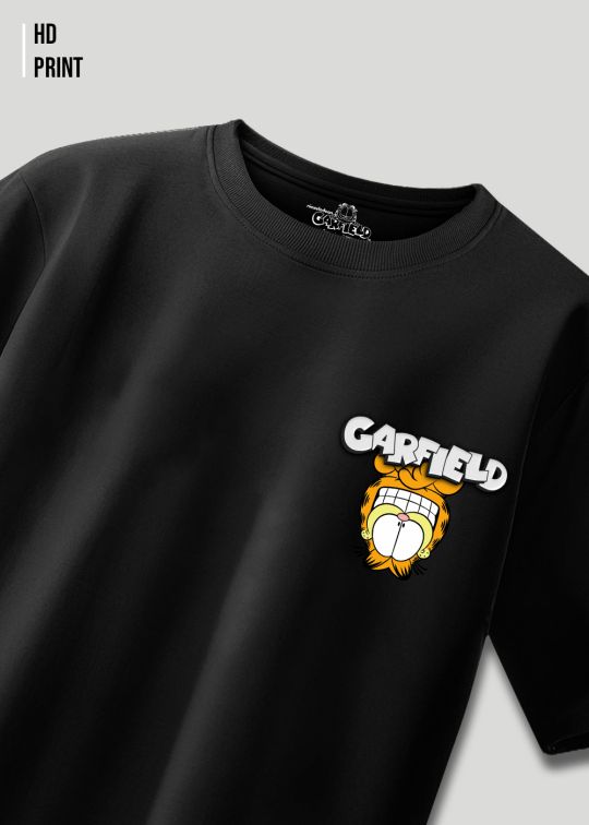 GARFIELD Premium Black Oversize T-Shirt for Men