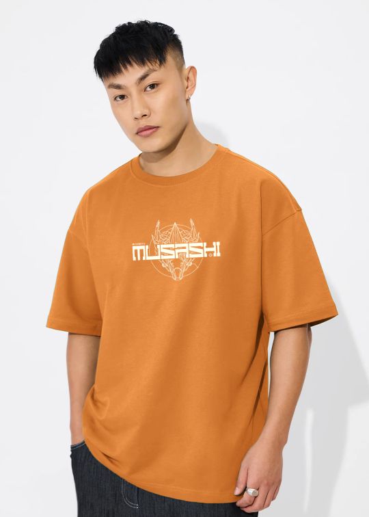 Musashi Premium Rust Oversize T-Shirt for Men