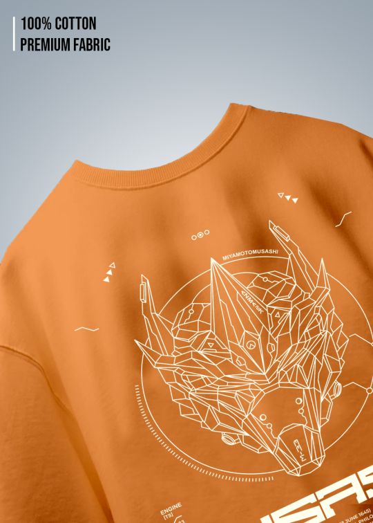 Musashi Premium Rust Oversize T-Shirt for Men