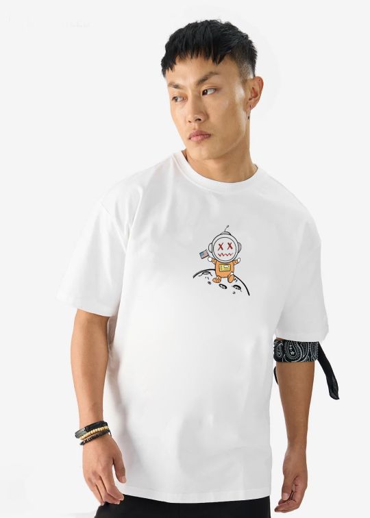 Take a Romantic Trip Premium White Oversize T-Shirt for Men