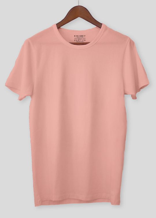 Basic Pastel Pink Color Half sleeve T-Shirt for Men