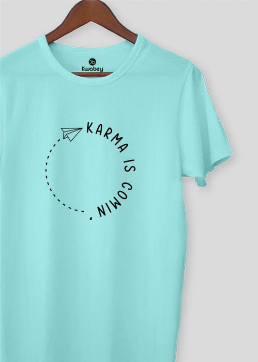 Karma Aqua Half Sleeve T-shirt For Men