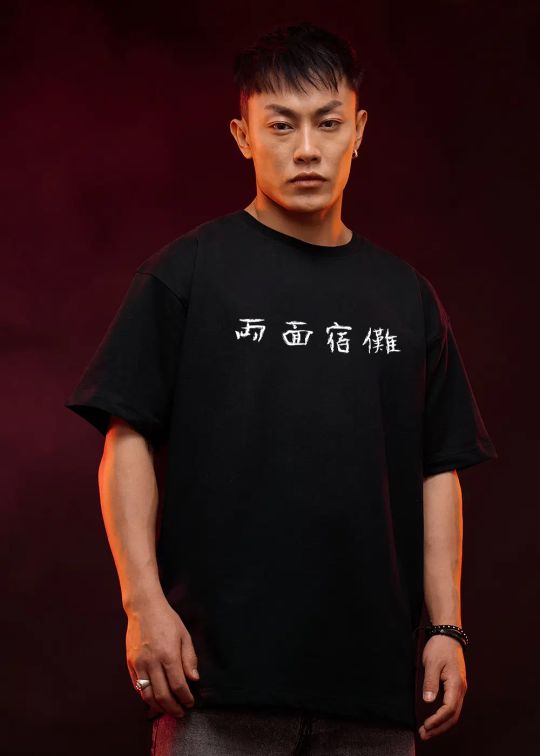 Anime Black Oversized T-Shirt For Men