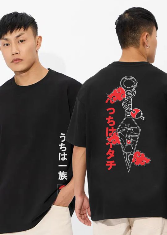 Shinobi Tools Black Oversized T-shirt For Men