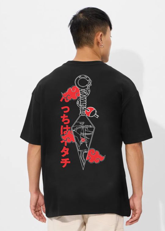 Shinobi Tools Black Oversized T-shirt For Men