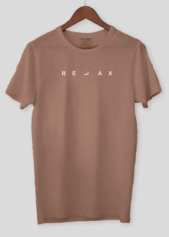 RELAX Mocha Moose Half Sleeve T-Shirt for Men