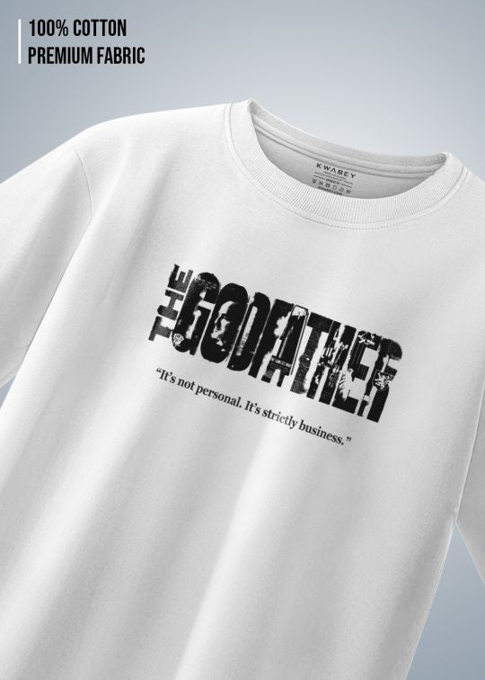The Godfather Premium White Oversized T-shirt For Men