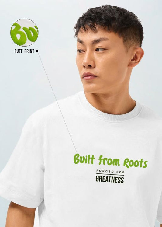 Forged for Greatness Premium White Men Oversized T-shirt