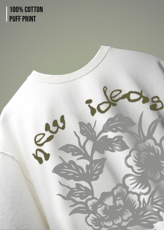 New Ideas Premium Egg Shell Men Oversized T-shirt