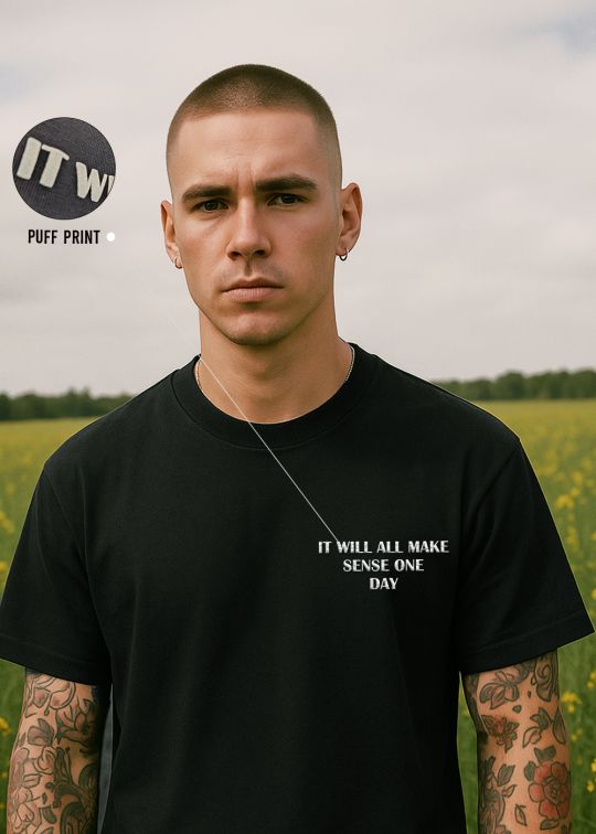 Lost In Nature Premium Black Oversized T-shirt For Men