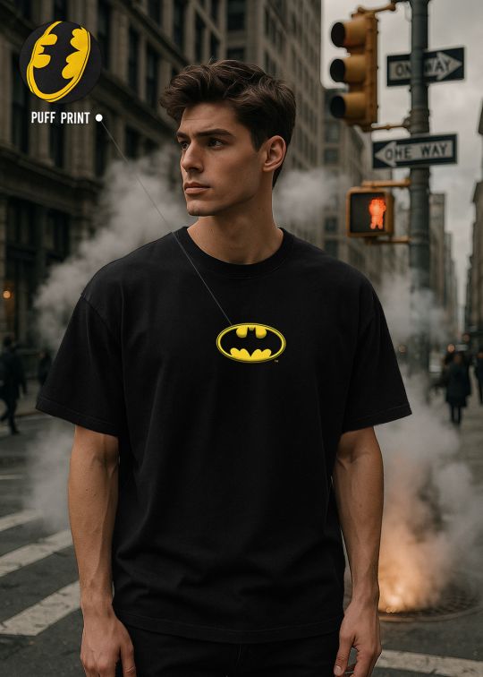 Batman Justice League Premium Black Oversized T-shirt For Men