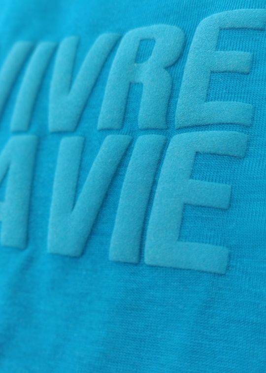 Floral Vivre La Vie Premium Teal Oversized T-shirt For Men