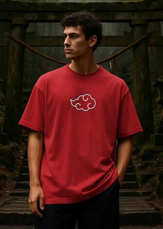 Itachi Uchiha Premium Red Oversized T-shirt For Men