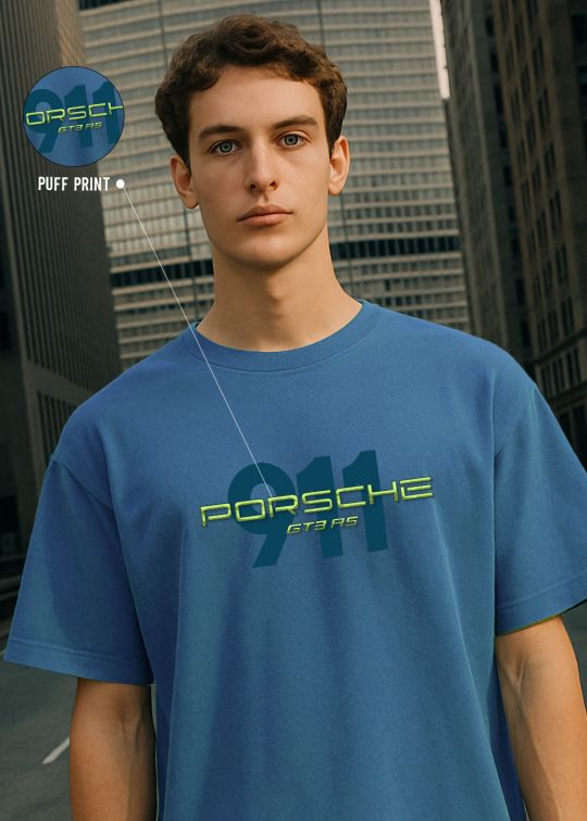 Porsche Car Premium Oversized T-shirt For Men