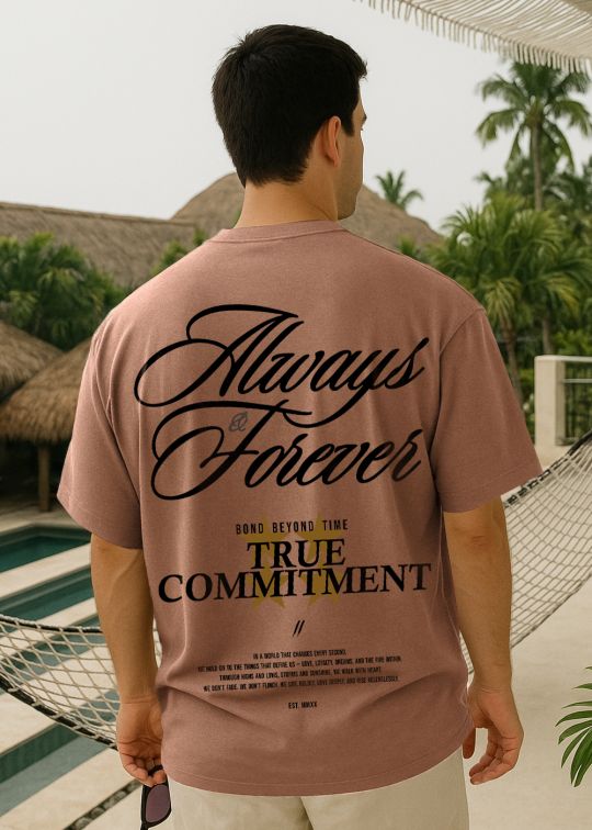 Always Forever Mocha Premium Oversized T-shirt For Men