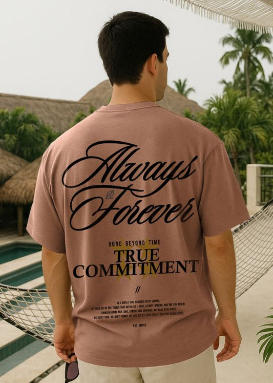 Always Forever Mocha Premium Oversized T-shirt For Men