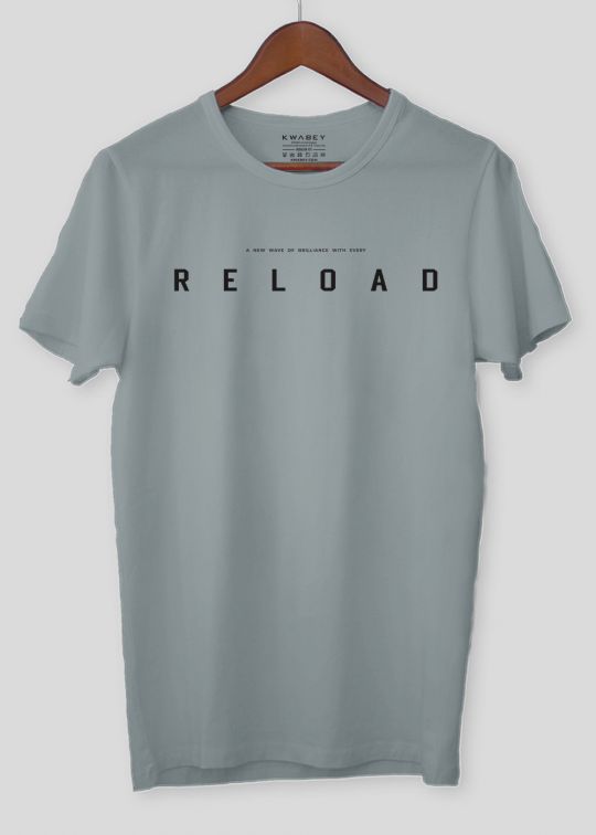Reload Ultimate Grey Half Sleeve T-shirt For Men