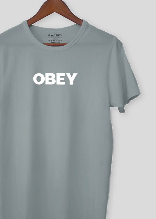 Obey Ultimate Grey Half Sleeve T-shirt For Men