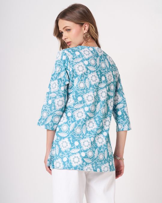 Firozi Short Kurti For Women