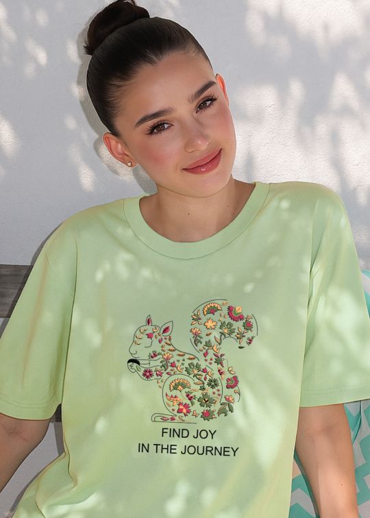 Find Joy Mint Green Oversized T-shirt For Women
