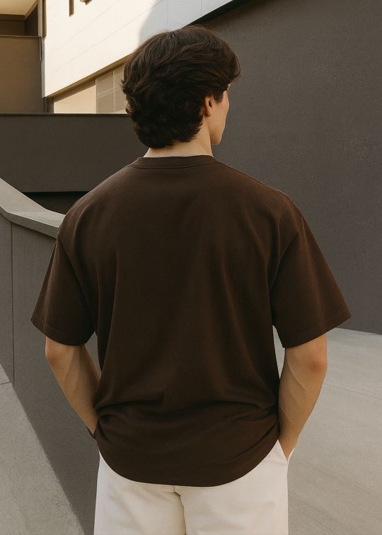 Chicago Illinois Premium Coffee Oversized T-shirt For Men