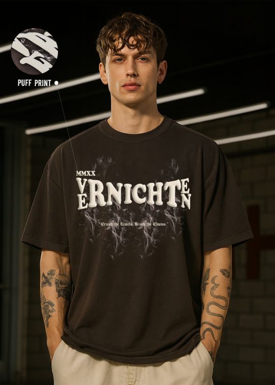Vernichten Premium Coffee Oversized T-shirt For Men