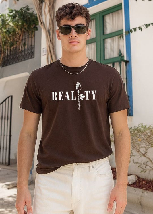 Reality Coffee Half Sleeve T-shirt For Men